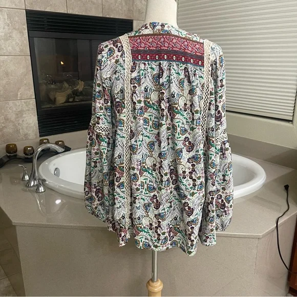 SUNDANCE CATALOG Jessamyn Lace Blouse Size Small Boho Summer tunic READ! - Picture 13 of 13